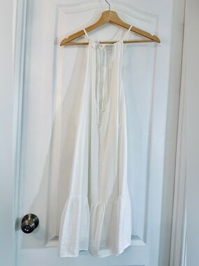 White Halter Beach Cover-Up